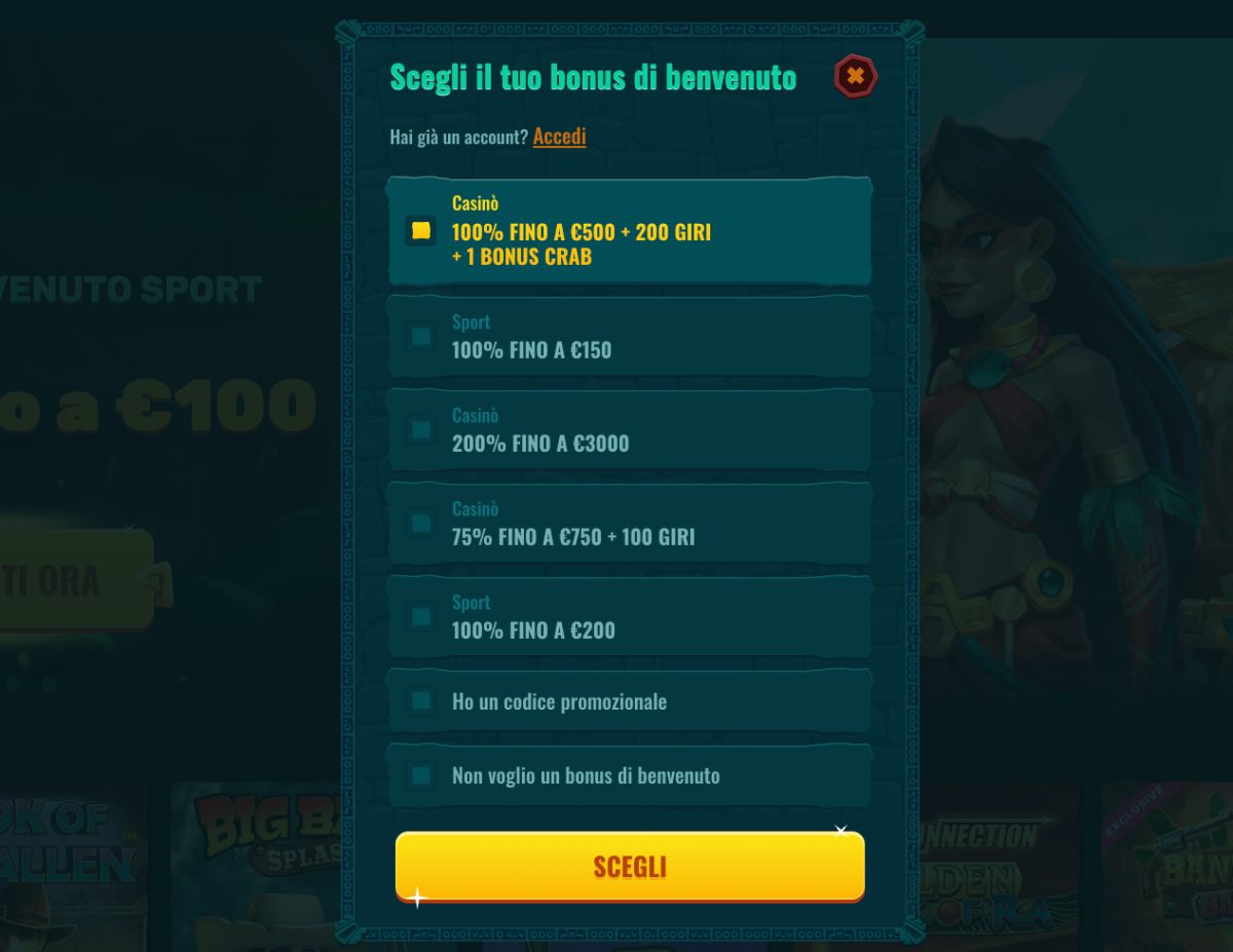 Come registrarsi su Spinanga